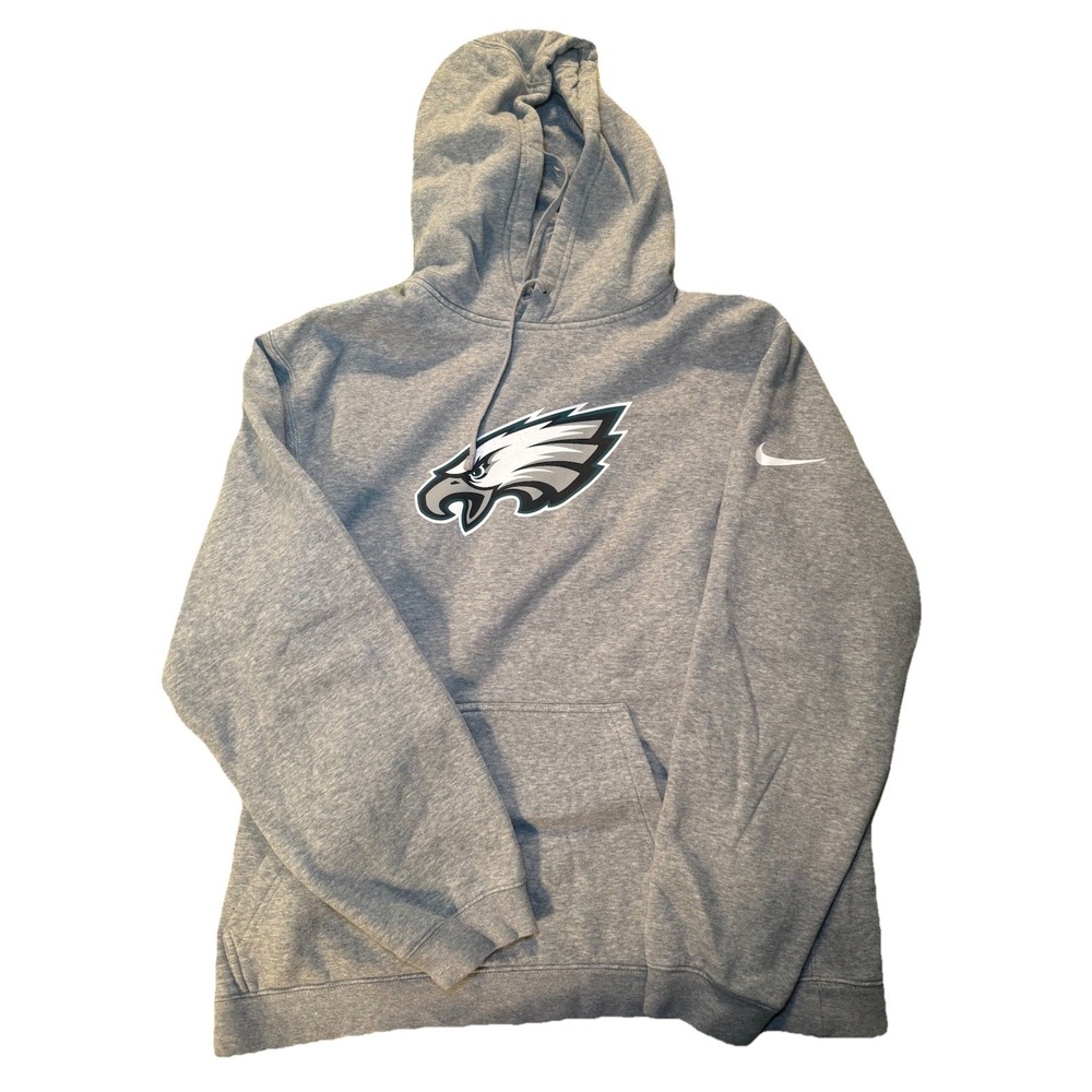 Nike NFL Philadelphia Eagles Grey logo hoodie size XL
